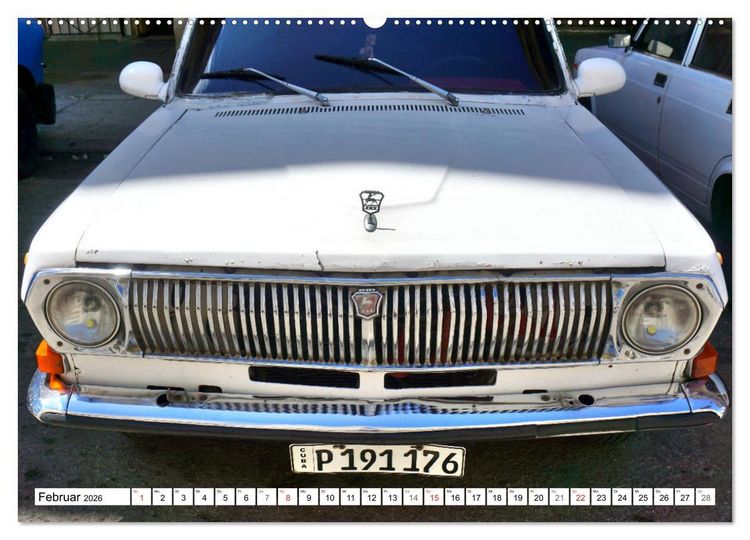 Produktbild: Auto-Legende Wolga - Ein Oldtimer aus der UdSSR auf Kuba (Wandkalender 2026 DIN A2 quer), CALVENDO Monatskalender