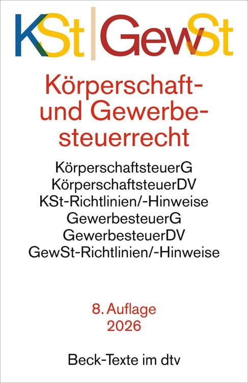 Produktbild: K&ouml;rperschaftsteuerrecht / Gewerbesteuerrecht