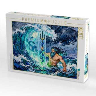 Produktbild: CALVENDO Puzzle Poseidon - Griechischer Gott der Meere und St&uuml;rme | 1000 Teile Lege-Gr&ouml;&szlig;e 64x48cm Foto-Puzzle f&uuml;r gl&uuml;ckliche Stunden