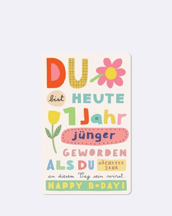 Produktbild: Lunacard Postkarte *Ein Jahr j&uuml;nger