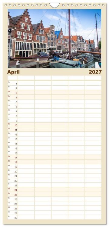 Produktbild: Familienplaner 2027 - Ferien in Holland mit 5 Spalten (Wandkalender, 21 x 45 cm) CALVENDO