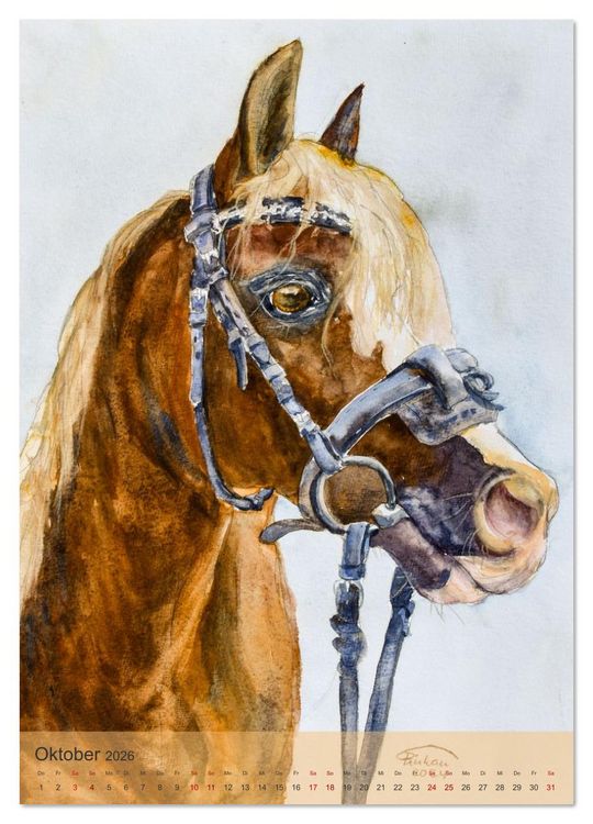 Produktbild: Tiere in Aquarell portraitiert (Wandkalender 2026 DIN A4 hoch), CALVENDO Monatskalender