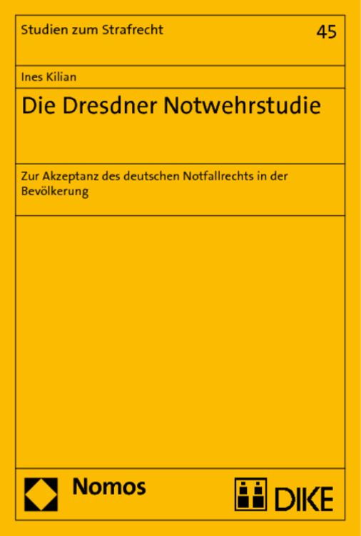 Produktbild: Die Dresdner Notwehrstudie