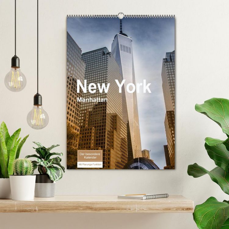 Produktbild: New York - Manhattan (Wandkalender 2026 DIN A2 hoch), CALVENDO Monatskalender