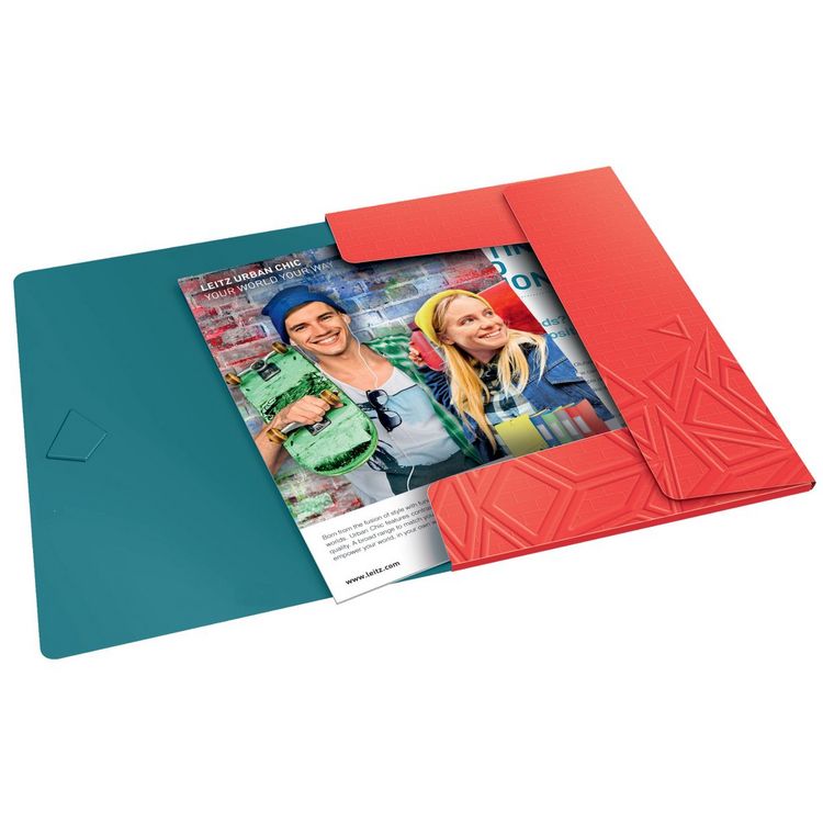Produktbild: LEITZ Eckspannermappe UrbanChic rot DIN A4