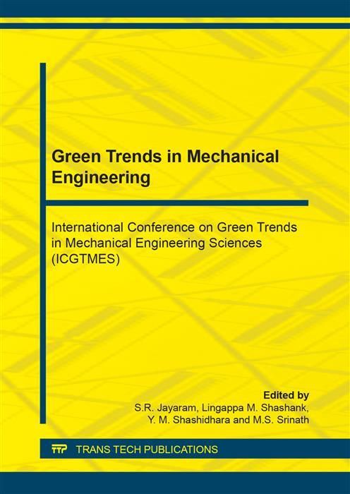 Produktbild: Green Trends in Mechanical Engineering