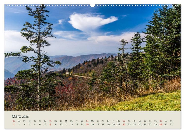 Produktbild: Appalachen - S&uuml;d (hochwertiger Premium Wandkalender 2026 DIN A2 quer), Kunstdruck in Hochglanz