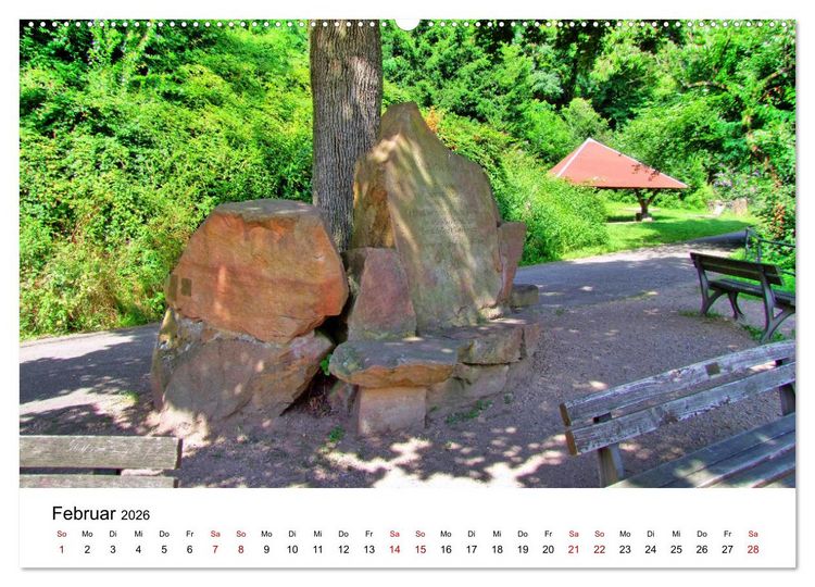 Produktbild: Heidelberg - Heiligenberg und Philosophenweg (Wandkalender 2026 DIN A2 quer), CALVENDO Monatskalender