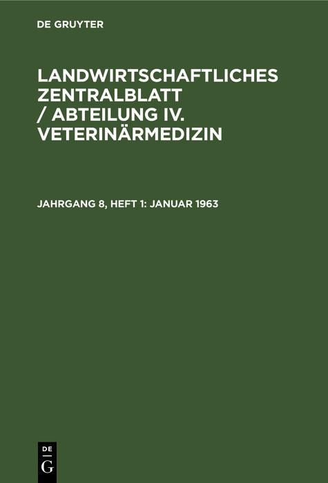 Produktbild: Januar 1963