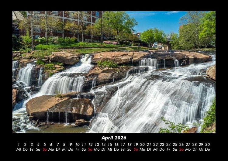 Produktbild: Wasserf&auml;lle 2026 Fotokalender DIN A3