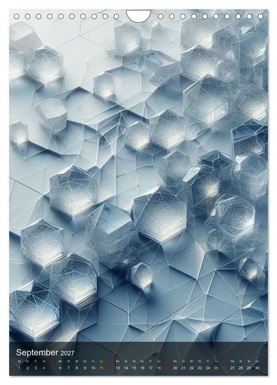 Produktbild: Geometrie der Natur &ndash; Formen, Muster, Strukturen (Wandkalender 2027 DIN A4 hoch), CALVENDO Monatskalender
