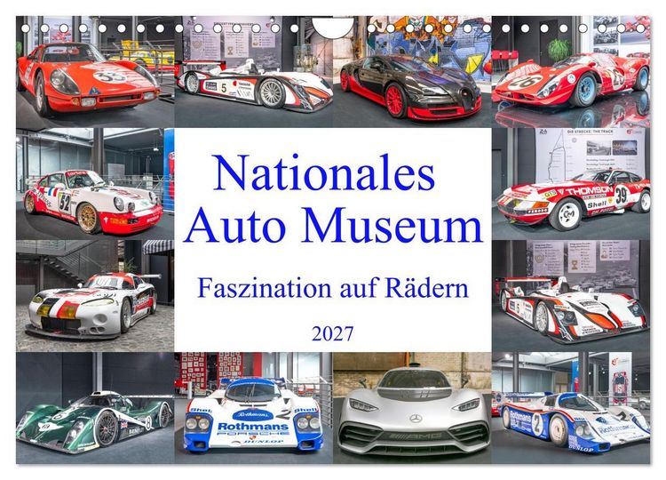 Produktbild: Nationales Auto Museum, Faszination auf R&auml;dern (Wandkalender 2027 DIN A4 quer), CALVENDO Monatskalender