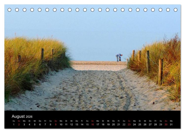 Produktbild: Die Ostsee - Ein Jahr am Meer (Tischkalender 2026 DIN A5 quer), CALVENDO Monatskalender