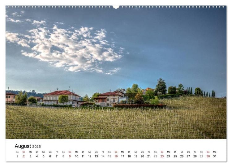 Produktbild: Piemont - bellissimo 2026 (Wandkalender 2026 DIN A2 quer), CALVENDO Monatskalender