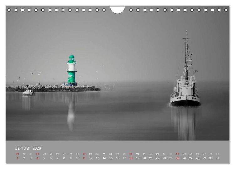 Produktbild: H&auml;fen der Ostsee (Wandkalender 2026 DIN A4 quer), CALVENDO Monatskalender