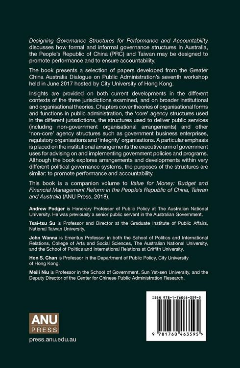 Produktbild: Designing Governance Structures for Performance and Accountability