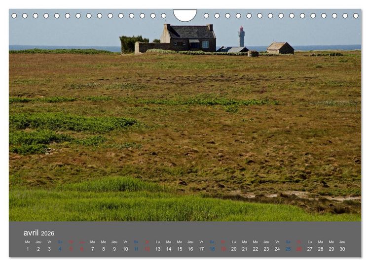 Produktbild: COULEURS d'OUESSANT (Calendrier mural 2026 DIN A4 vertical), CALVENDO calendrier mensuel