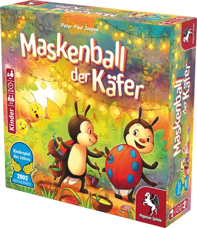 Produktbild: Pegasus - Maskenball der K&auml;fer, Kinderspiel des Jahres 2002, Lernspiel