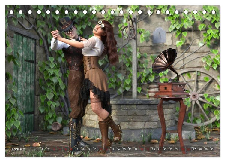Produktbild: Steampunk P&auml;rchen (Tischkalender 2026 DIN A5 quer), CALVENDO Monatskalender