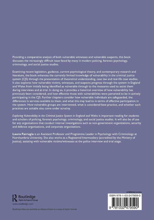 Produktbild: Exploring Vulnerability in the Criminal Justice System in England and Wales