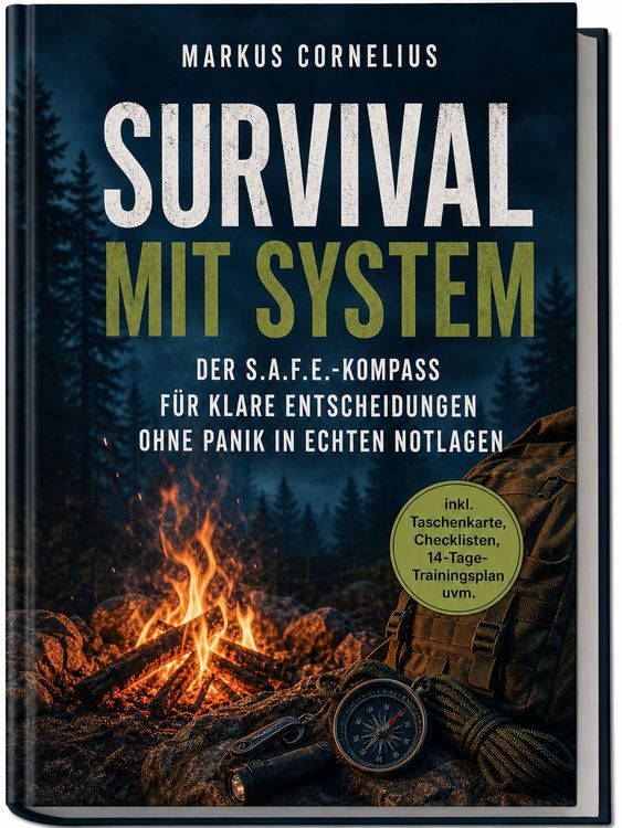 Produktbild: Survival mit System: Der S.A.F.E.-Kompass f&uuml;r klare Entscheidungen ohne Panik in echten Notlagen - inkl. Taschenkarte, Checklisten, 14-Tage-Trainingsplan uvm.