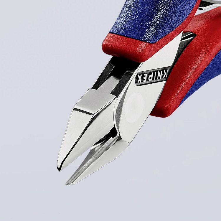 Produktbild: Knipex 77 32 115 Elektronik- u. Feinmechanik Seitenschneider mit Facette 115mm