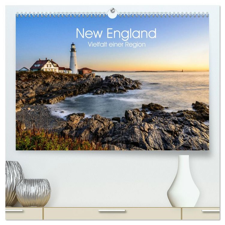 Produktbild: New England - Vielfalt einer Region (hochwertiger Premium Wandkalender 2026 DIN A2 quer), Kunstdruck in Hochglanz