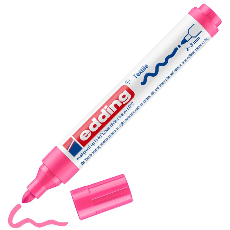 Produktbild: edding 4500 Textilmarker neonpink