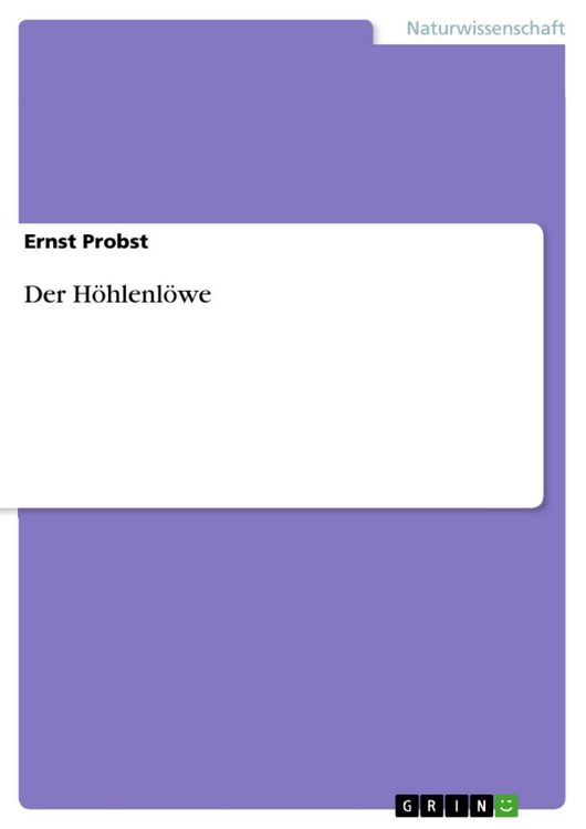 Produktbild: Der H&ouml;hlenl&ouml;we
