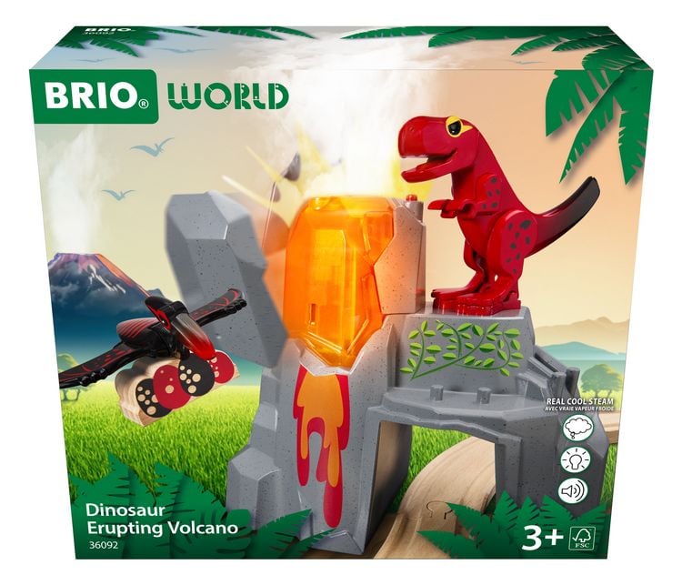 Produktbild: BRIO World - Dinosaurier-Vulkan mit Ausbruchsfunktion
