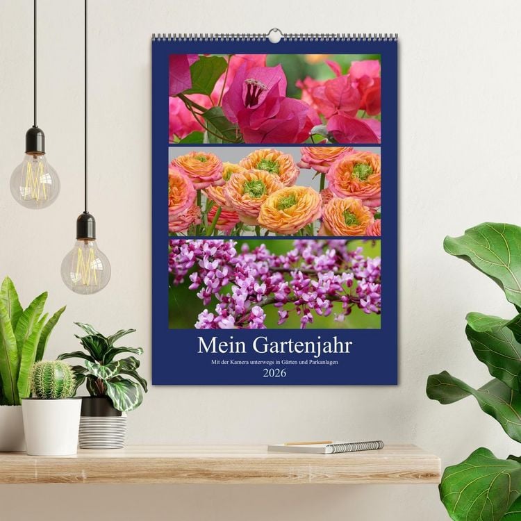 Produktbild: Mein Gartenjahr - Mit der Kamera unterwegs in G&auml;rten und Parkanlagen (Wandkalender 2026 DIN A2 hoch), CALVENDO Monatskalender