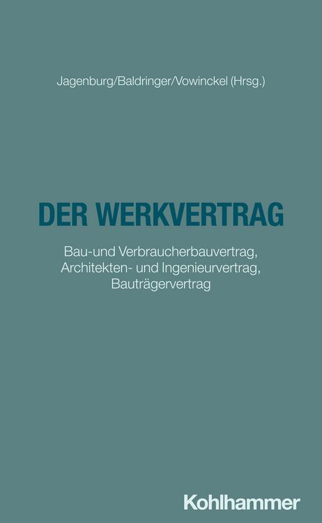 Produktbild: Der Werkvertrag
