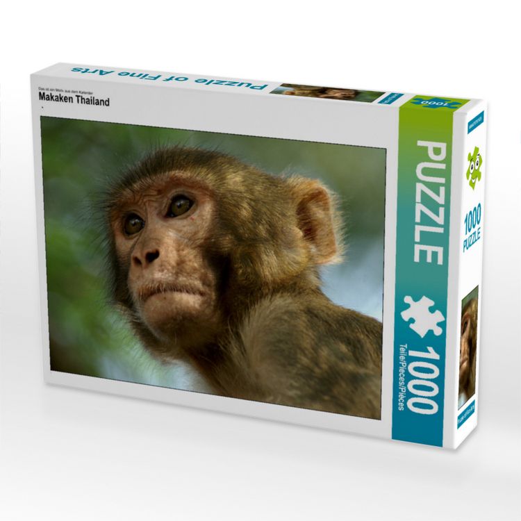 Produktbild: CALVENDO Puzzle Makaken Thailand 1000 Teile Lege-Gr&ouml;&szlig;e 640 x 480 cm Foto-Puzzle Bild von Erika M&uuml;ller