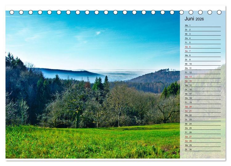 Produktbild: Hohenlohe - Natur und Altstadt (Tischkalender 2026 DIN A5 quer), CALVENDO Monatskalender