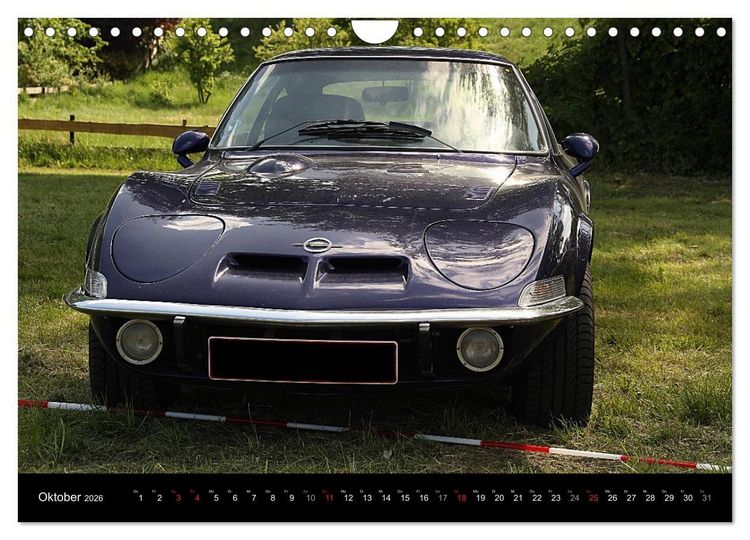 Produktbild: Opel GT Der Kalender (Wandkalender 2026 DIN A4 quer), CALVENDO Monatskalender