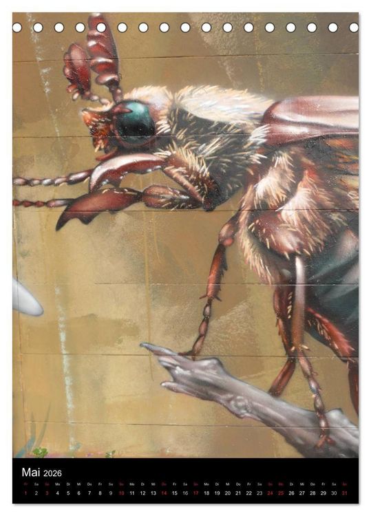 Produktbild: KA- GRAFFITI (Tischkalender 2026 DIN A5 hoch), CALVENDO Monatskalender
