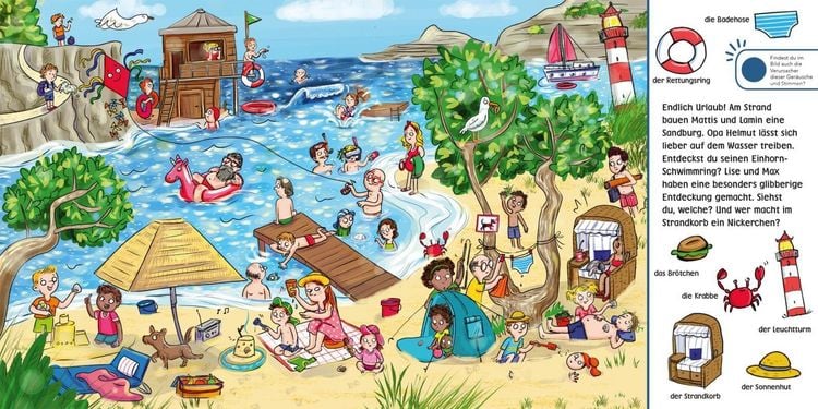 Produktbild: H&ouml;r mal (Soundbuch): Wimmelbuch: Wir machen Urlaub