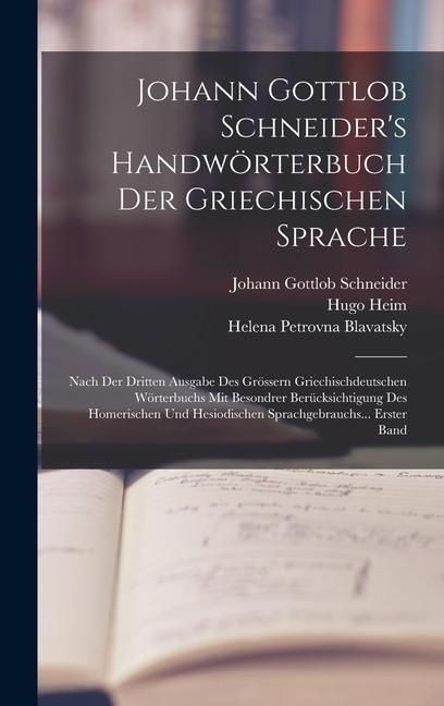 Produktbild: Johann Gottlob Schneider's Handw&ouml;rterbuch Der Griechischen Sprache