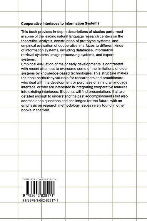 Produktbild: Cooperative Interfaces to Information Systems