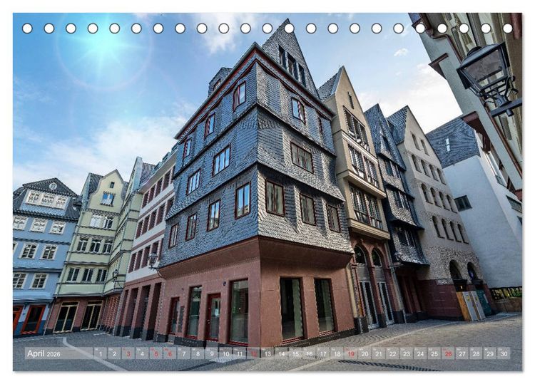 Produktbild: Frankfurts Neue Altstadt (Tischkalender 2026 DIN A5 quer), CALVENDO Monatskalender