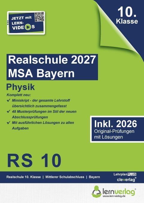 Produktbild: Original-Pr&uuml;fungen Realschule Bayern 2027 Physik