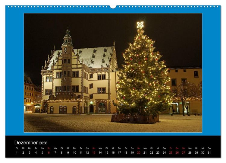 Produktbild: Schweinfurt bei Nacht verzaubernd und bunt (Wandkalender 2026 DIN A2 quer), CALVENDO Monatskalender