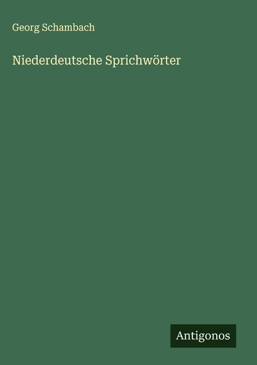 Produktbild: Niederdeutsche Sprichw&ouml;rter