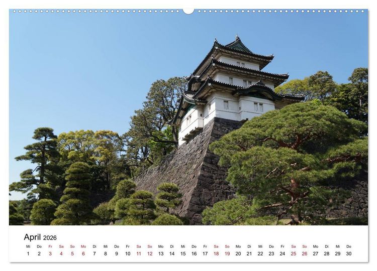 Produktbild: Tokio Kalender mit historischen Tempeln und Schreinen (Wandkalender 2026 DIN A2 quer), CALVENDO Monatskalender