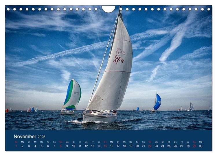 Produktbild: Segelregatta (Wandkalender 2026 DIN A4 quer), CALVENDO Monatskalender