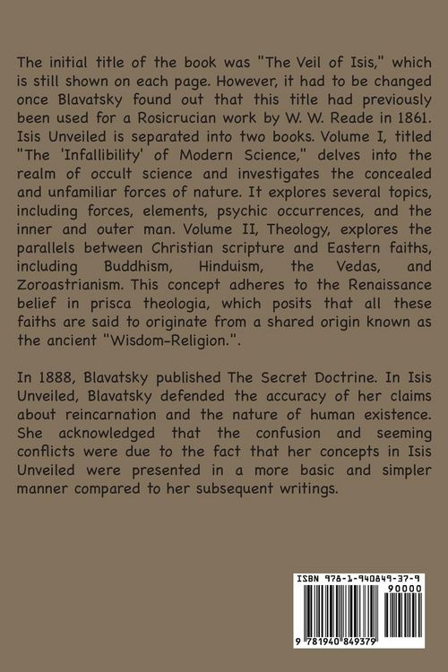 Produktbild: Isis Unveiled