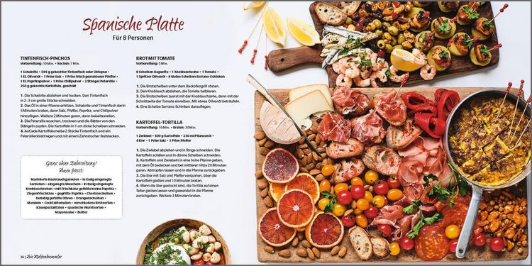 Produktbild: Partyrezepte f&uuml;r Bunte Platten - einfach, beeindruckend, k&ouml;stlich! Die besten Rezepte f&uuml;r Snacks, Vorspeisen, Charcuterie-Boards, Cheese Boards, Fingerfood, Sm&ouml;rgas u.v.m.