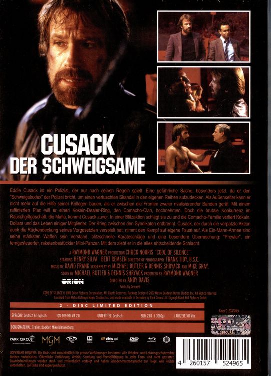 Produktbild: Cusack - Der Schweigsame - Mediabook - Cover C - Limited Edition (Blu-ray+DVD)
