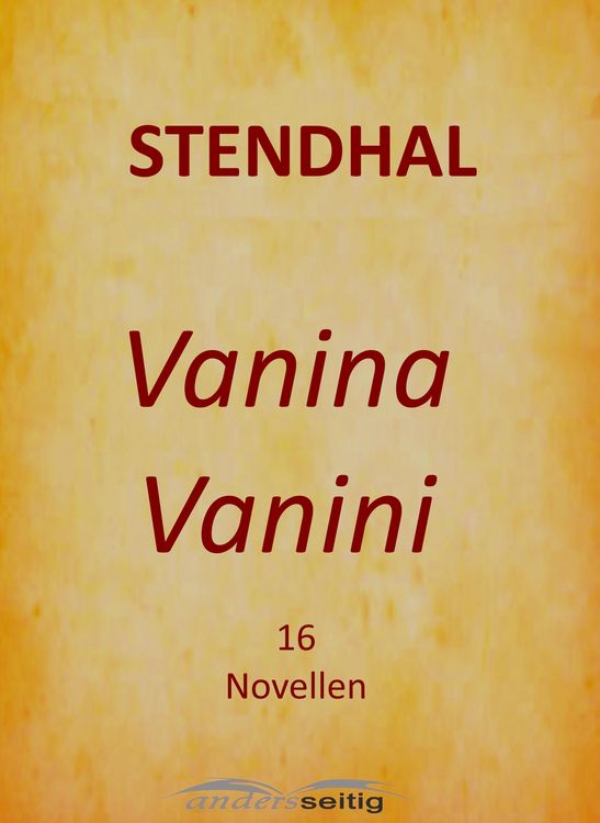 Produktbild: Vanina Vanini