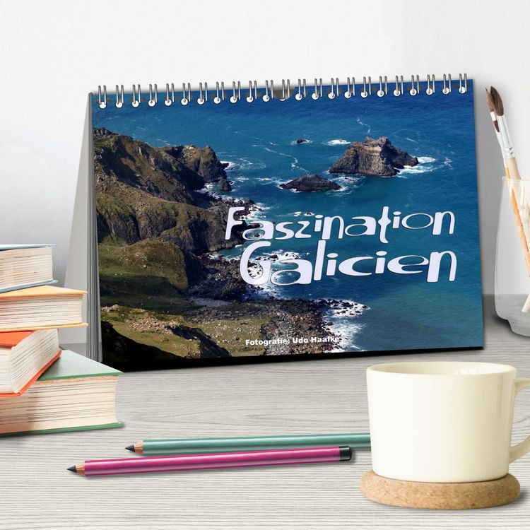Produktbild: Faszination Galicien 2026 (Tischkalender 2026 DIN A5 quer), CALVENDO Monatskalender